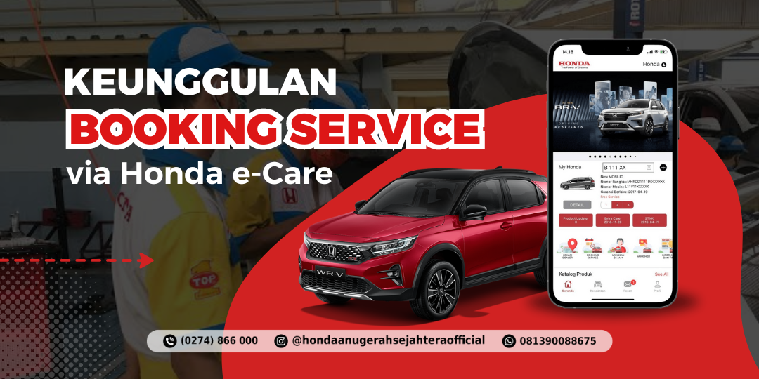 Keunggulan Booking Service Honda e-Care