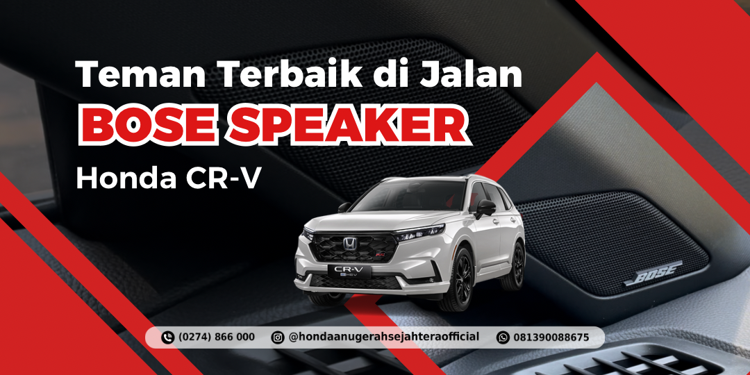 Bose Speaker Honda CRV Temani Perjalanan Anda