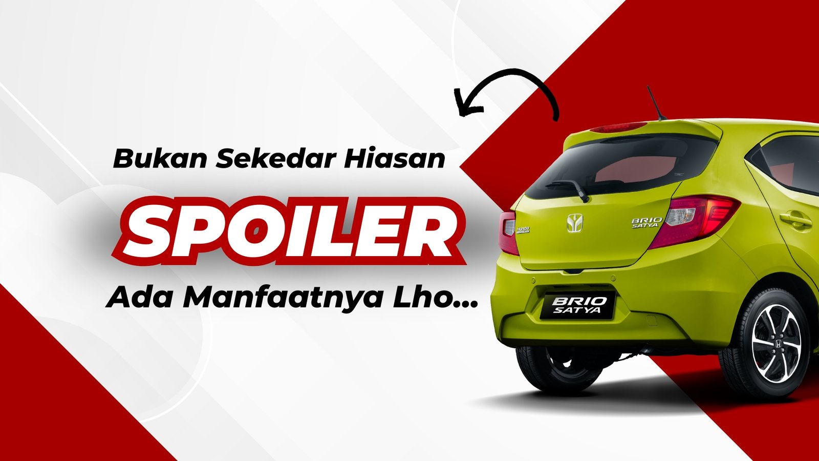 Spoiler Bukan Hanya Sekedar Hiasan, Berikut Penjelasannya