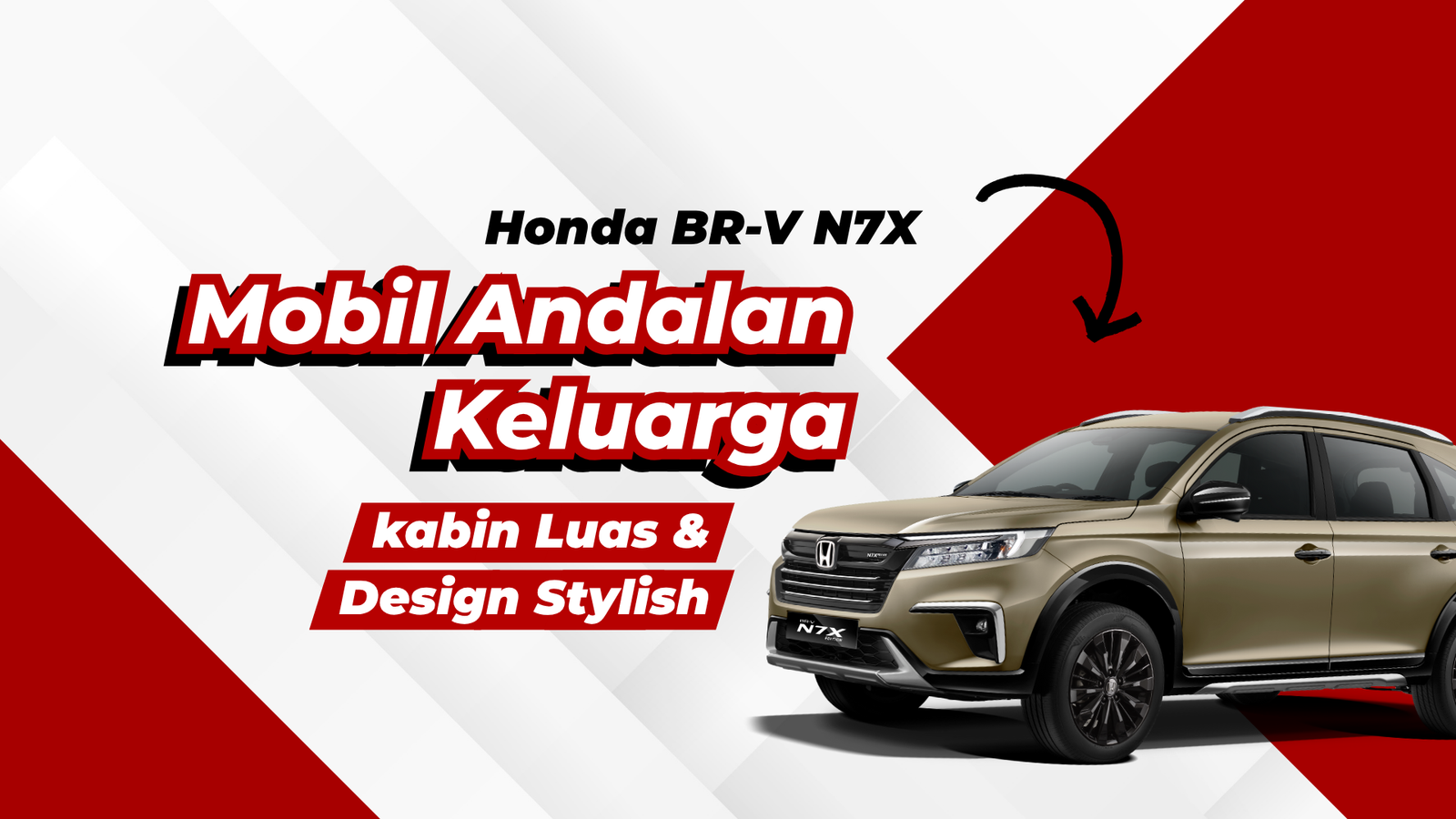 New Honda BRV N7X, Andalan Mobil Keluarga, Kabin Luas Desain Stylish