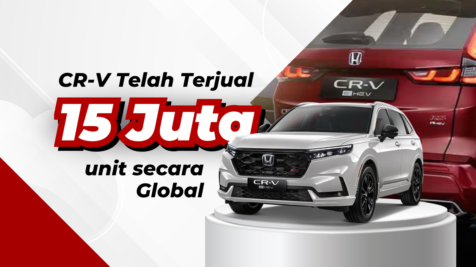 SUV Premium Honda CR-V Telah Terjual 15 Juta Unit secara Global