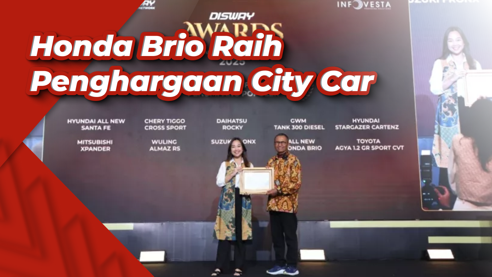 Honda Brio Raih Penghargaan City Car di Ajang Disway Award 2025