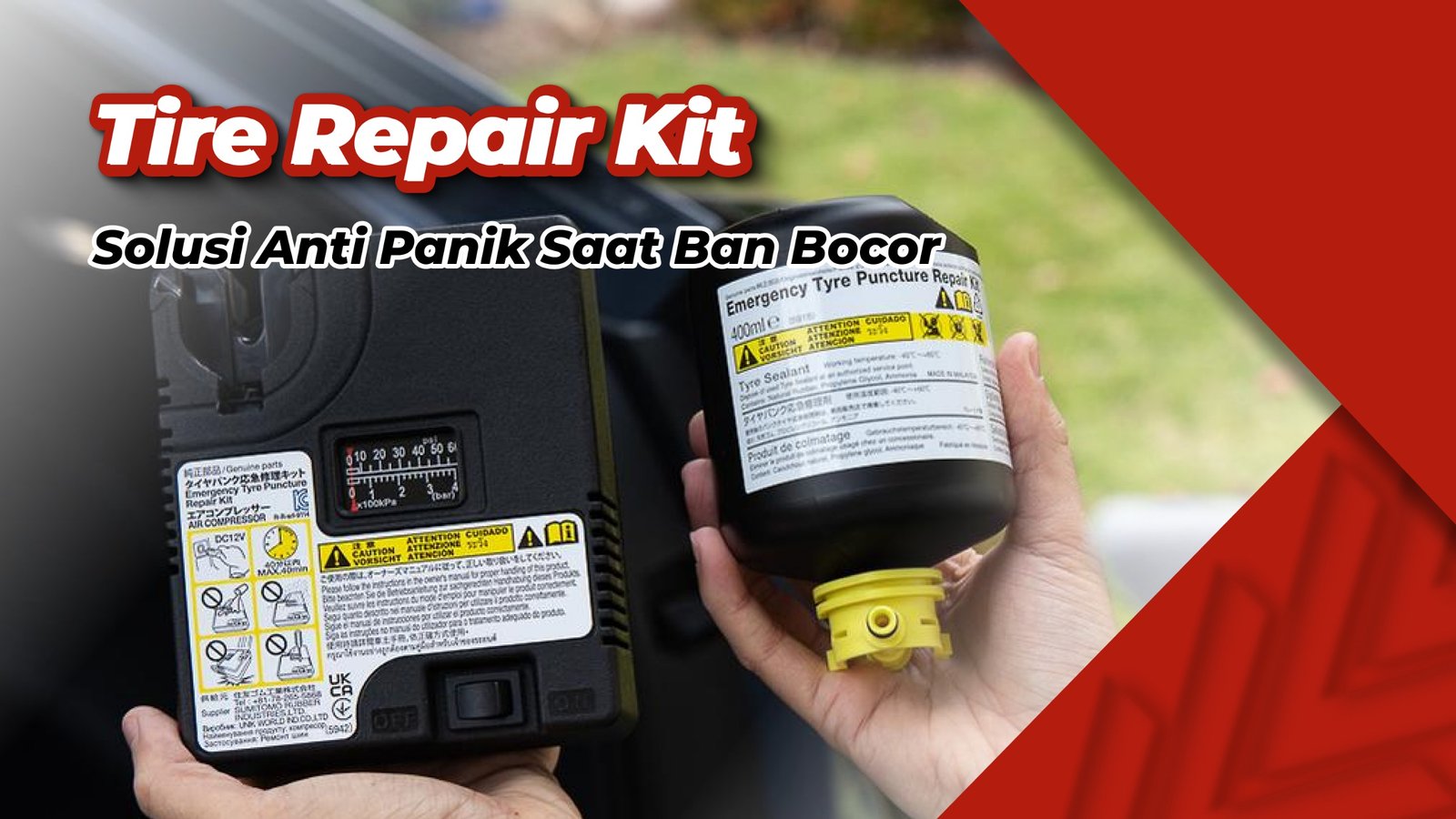 Ban Bocor Tak Perlu Panik, Mobil Honda Tersedia Repair Tire Kit