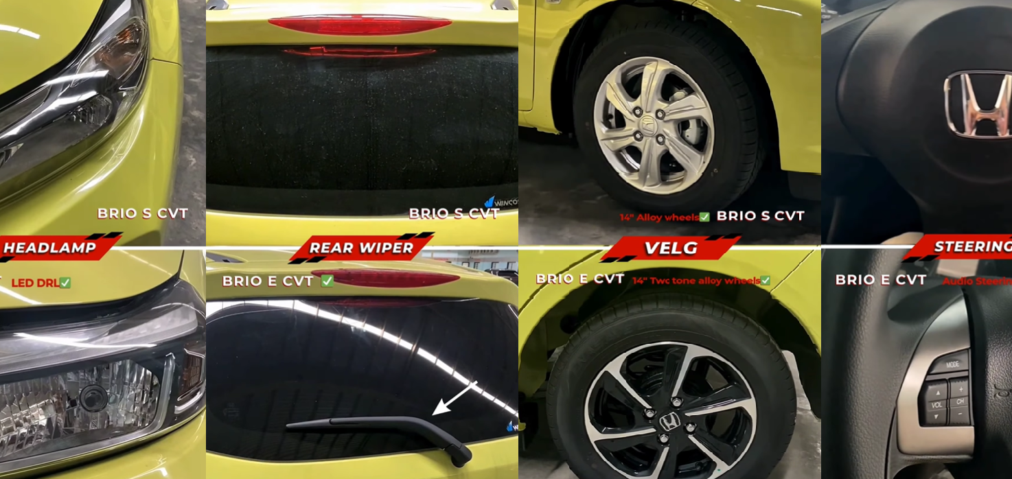 Perbedaan Brio S dan Brio E, Berikut Detail Fitur dan Tampilan Eksteriornya